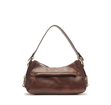 Bolsa Feminina Tiracolo Couro Gretha Média - Marrom