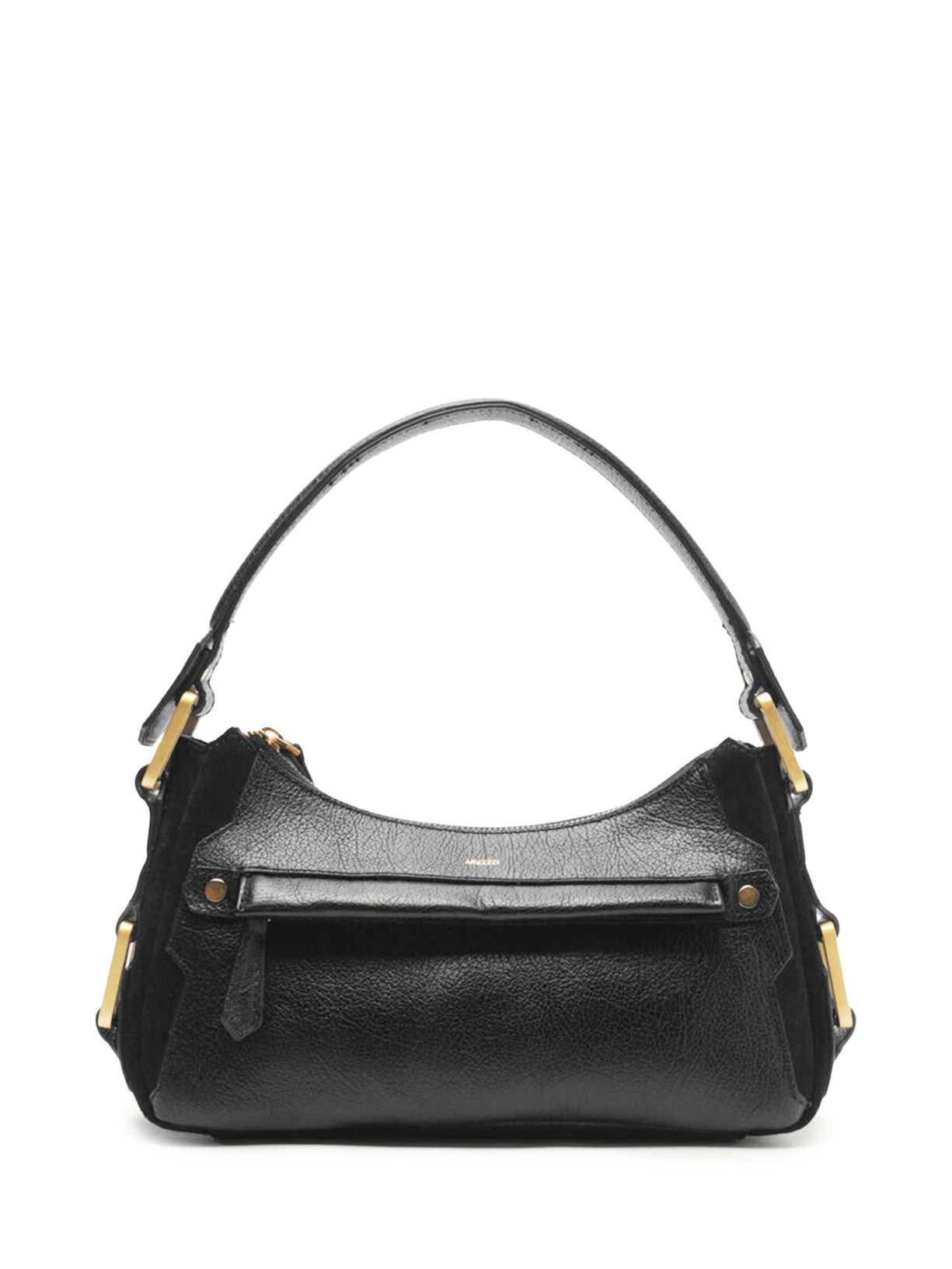 Bolsa Feminina Tiracolo Couro Gretha Média - Preto