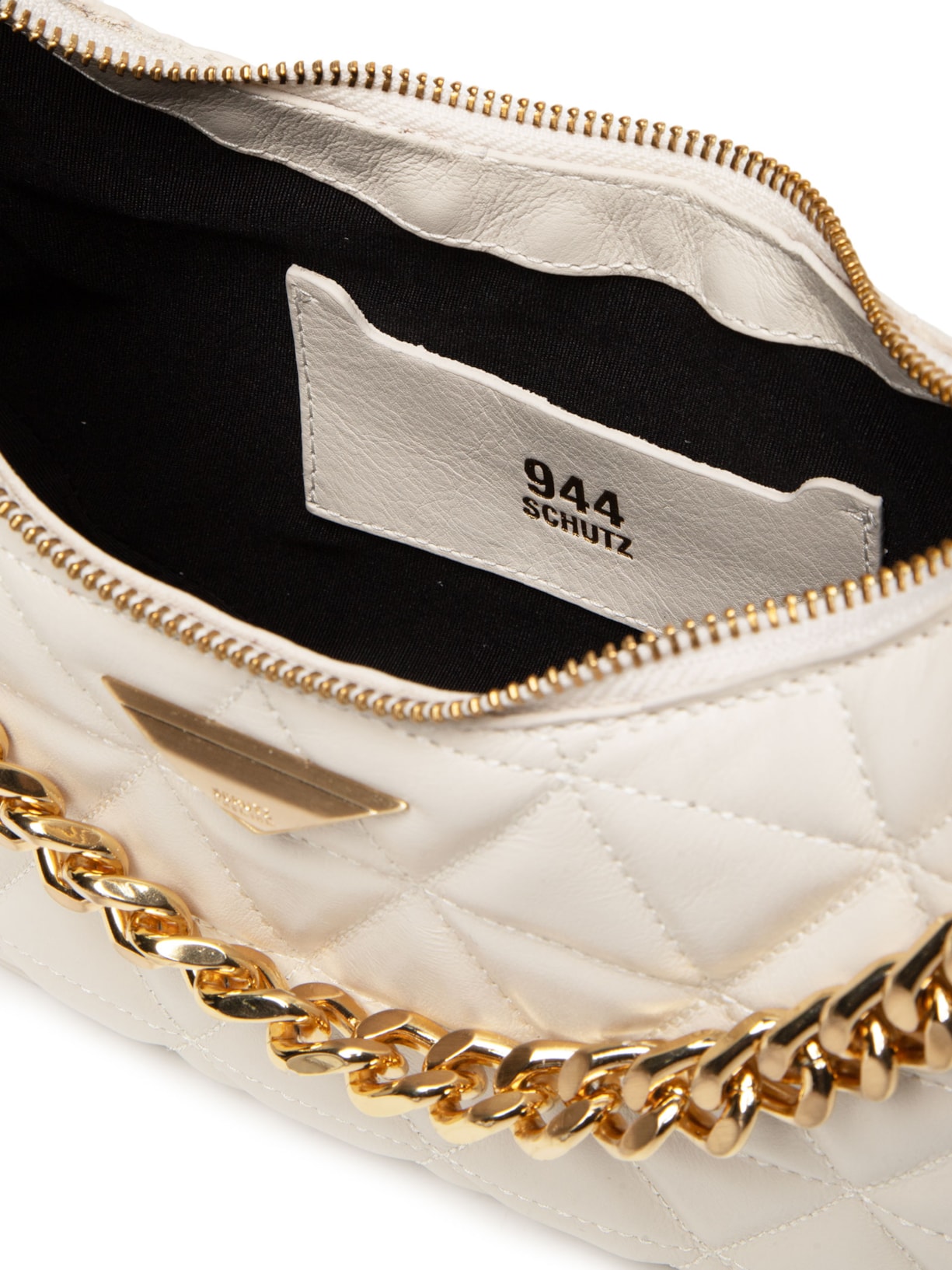 Bolsa Feminina Tiracolo Couro Matelassê Branco Schutz