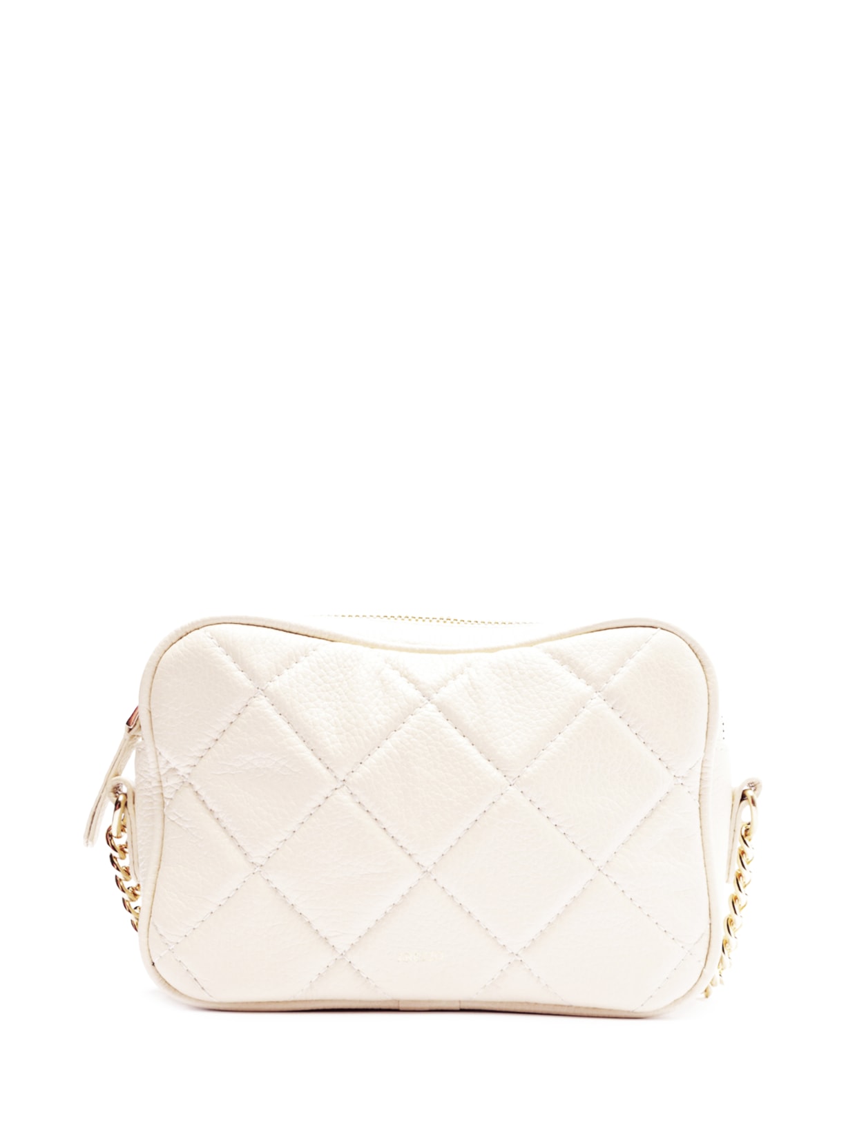 Bolsa Feminina Tiracolo Couro Matelassê Gab Pequena - Off White