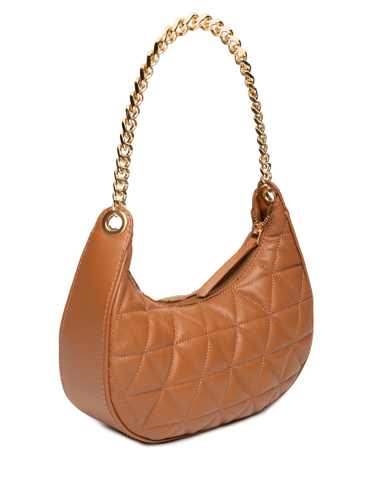 Bolsa Feminina Tiracolo Couro Matelassê Marrom Schutz