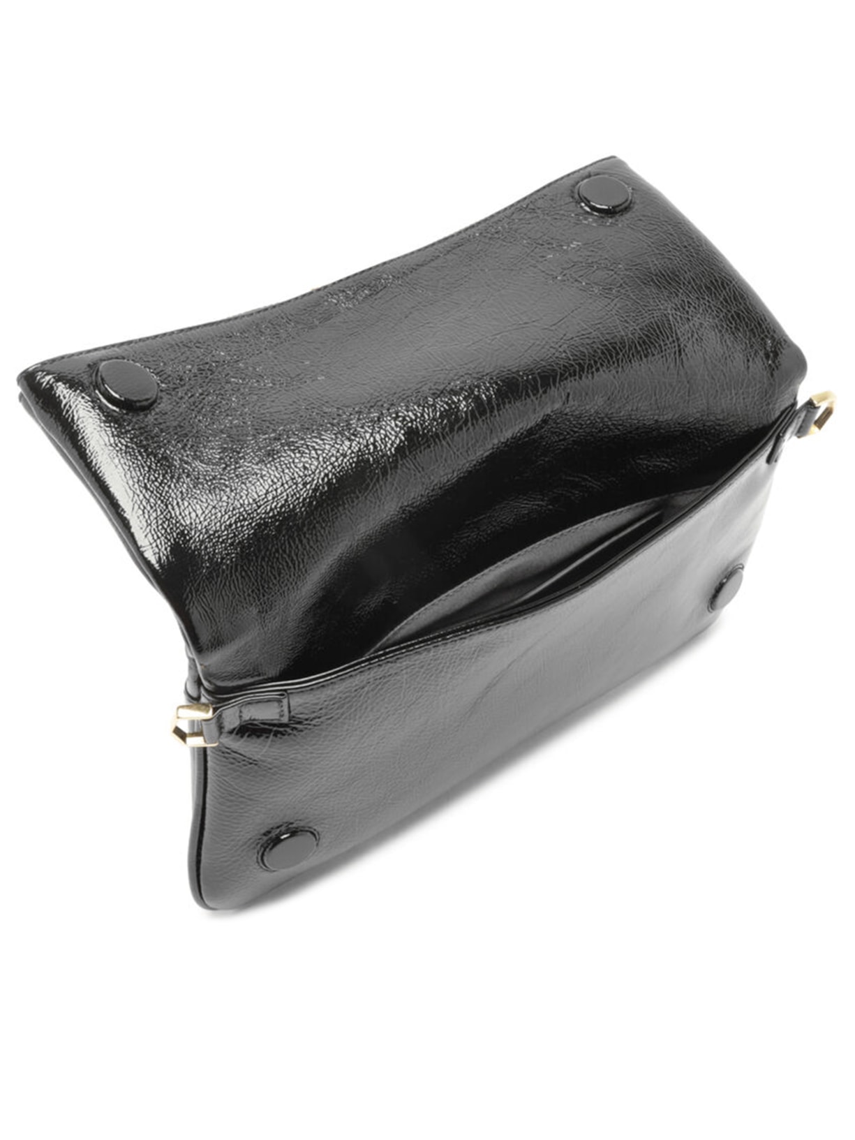 Bolsa Feminina Tiracolo Couro Média Dobrável Preto Arezzo