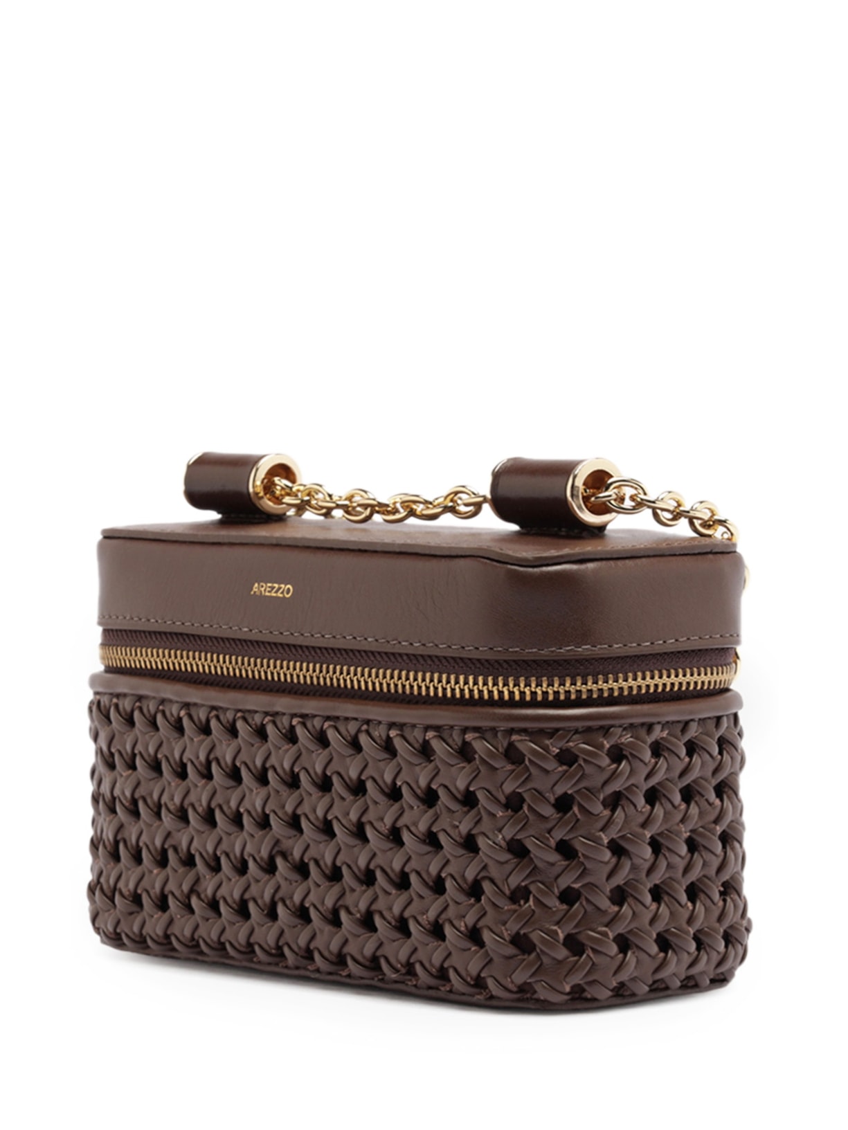 Bolsa Feminina Tiracolo Couro Média Marrom Arezzo