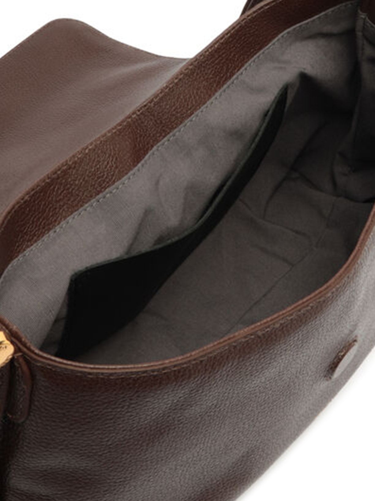 Bolsa Feminina Tiracolo Couro Média Metal Alça Marrom Arezzo