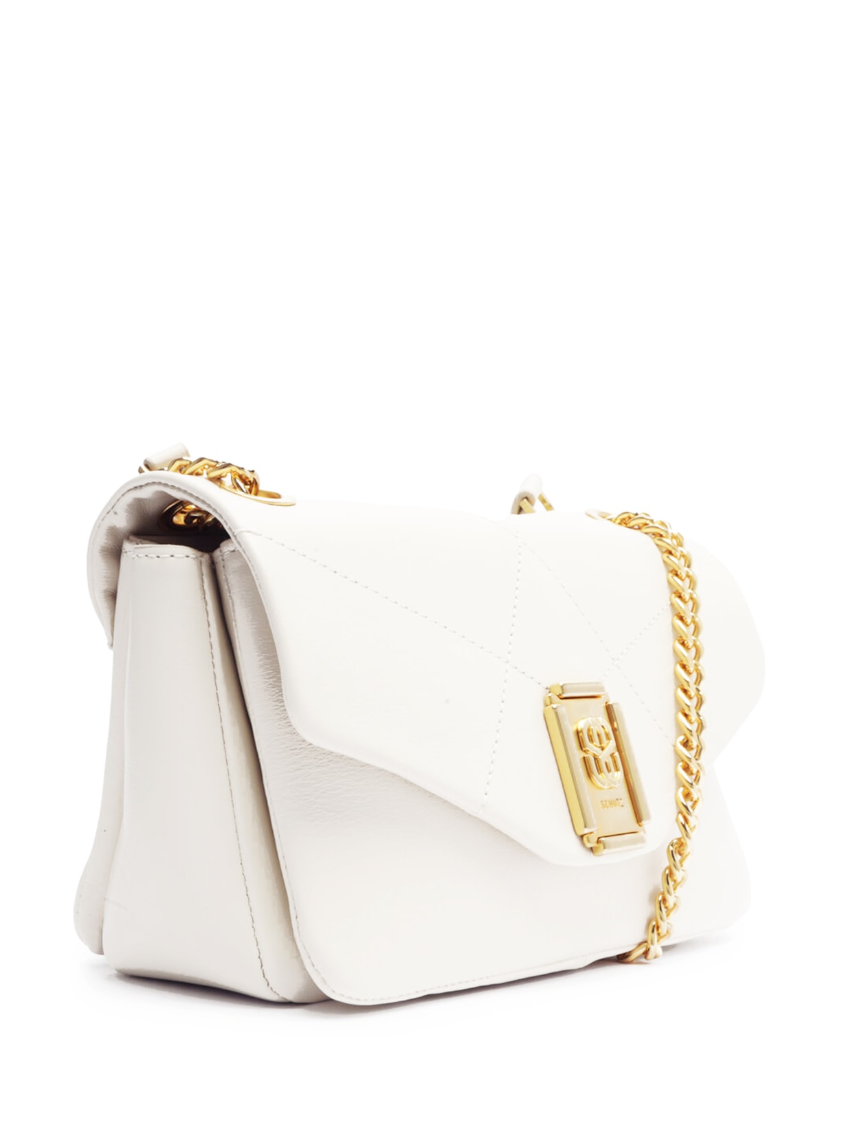Bolsa Feminina Tiracolo Couro Off White Schutz