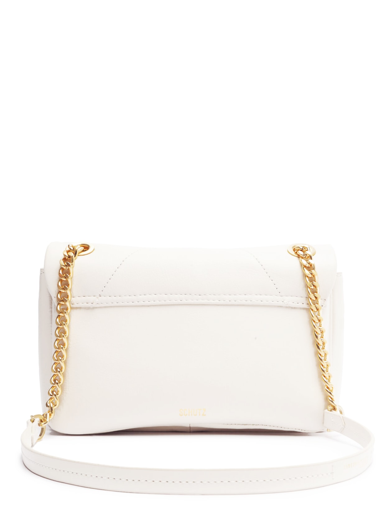 Bolsa Feminina Tiracolo Couro Off White Schutz