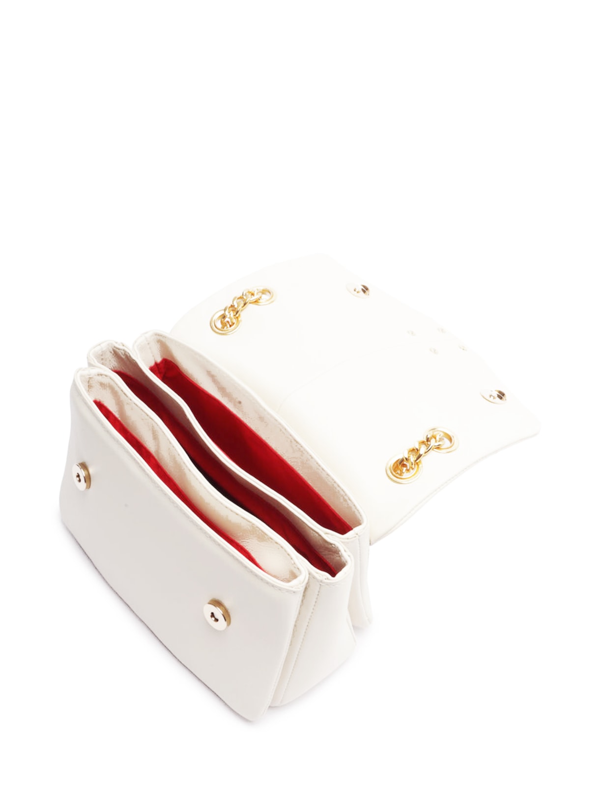 Bolsa Feminina Tiracolo Couro Off White Schutz