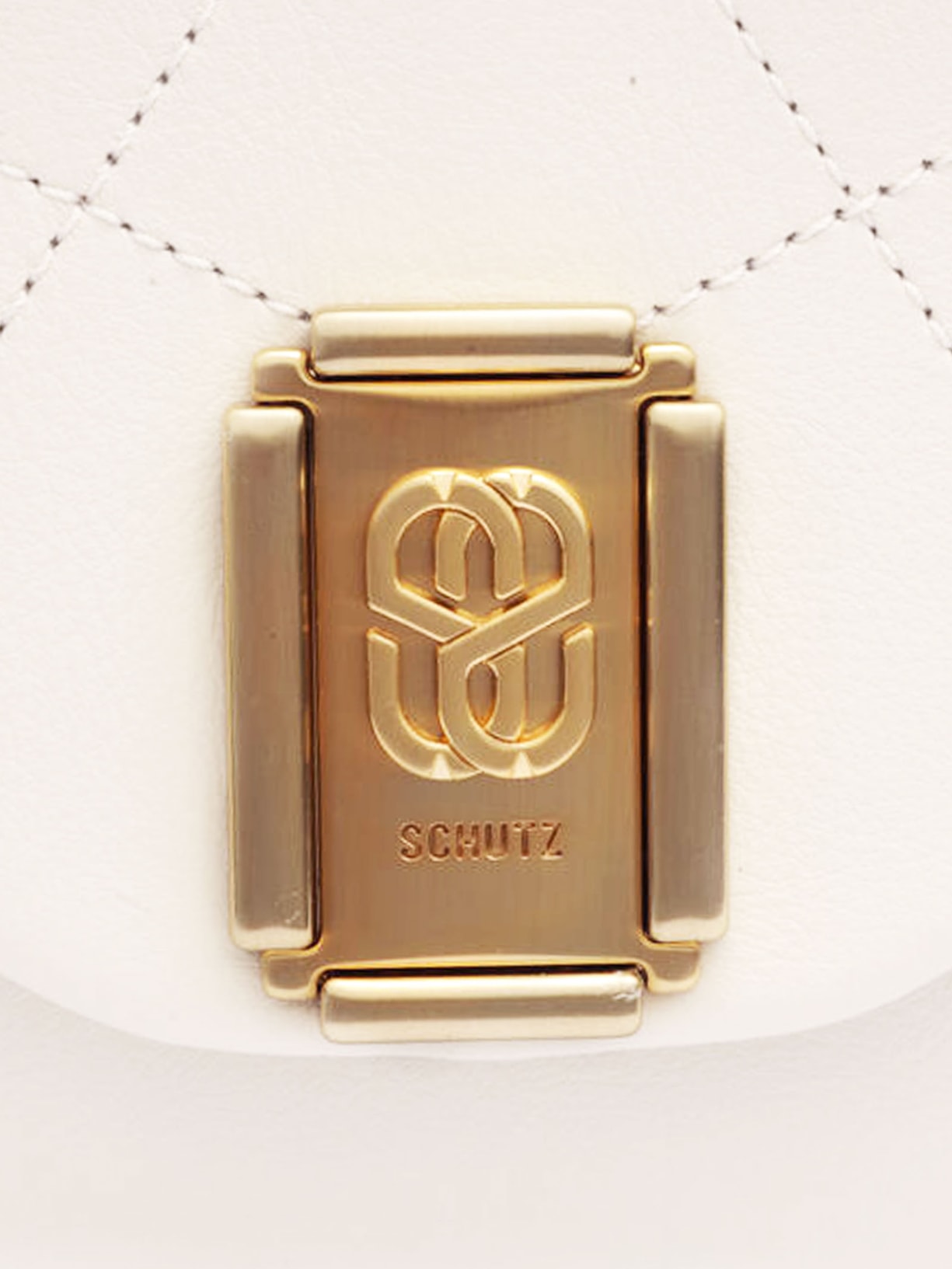 Bolsa Feminina Tiracolo Couro Off White Schutz