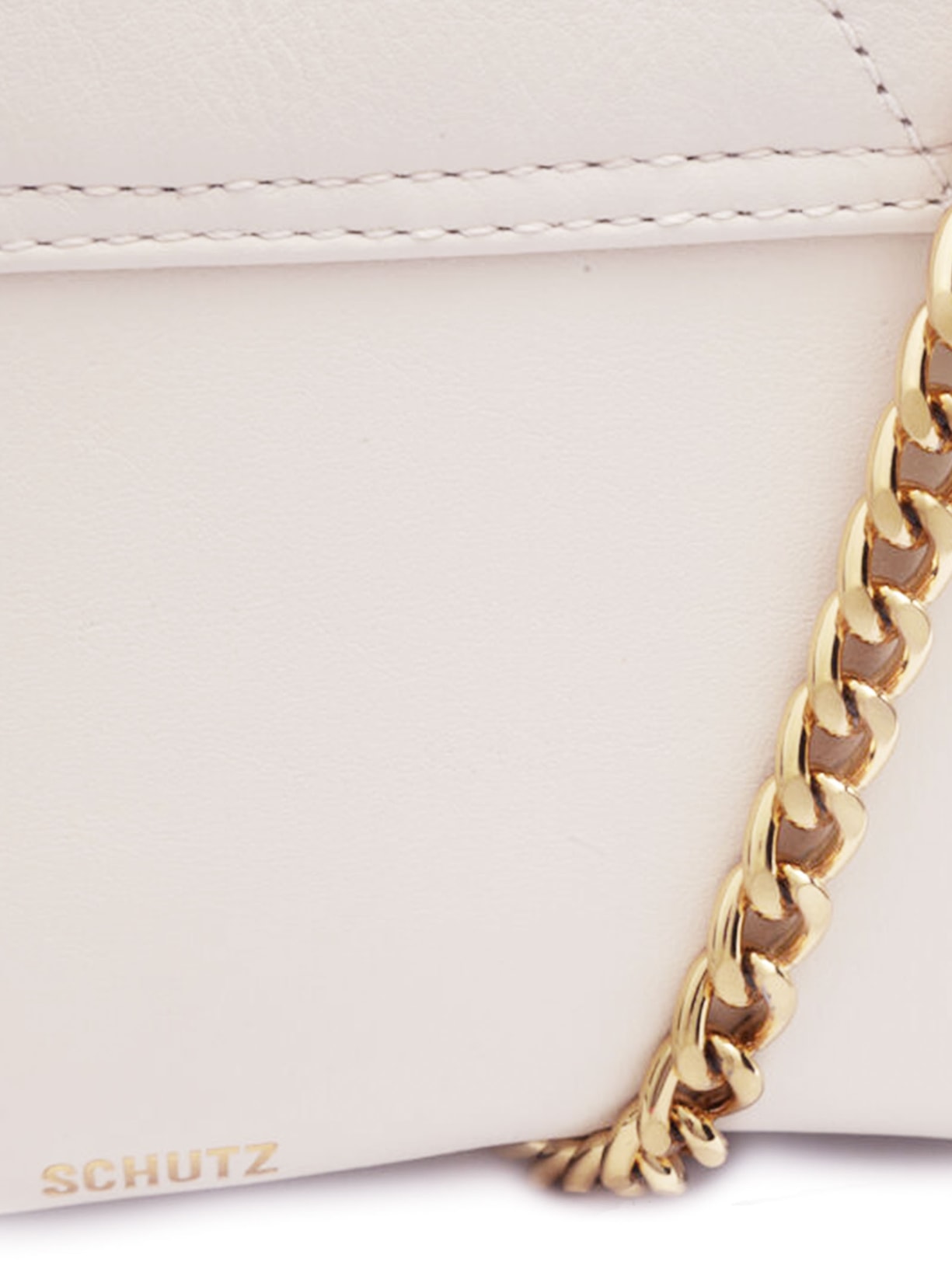 Bolsa Feminina Tiracolo Couro Off White Schutz