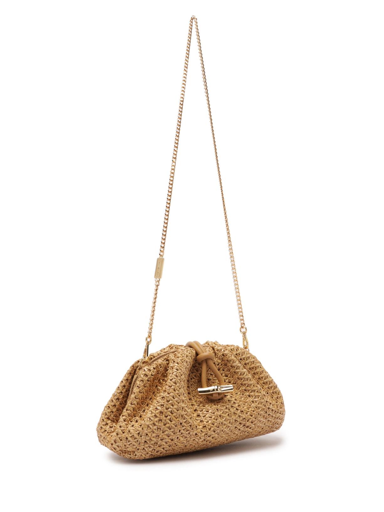 Bolsa Feminina Tiracolo Couro Palha Isla Média Bege Arezzo + Isla