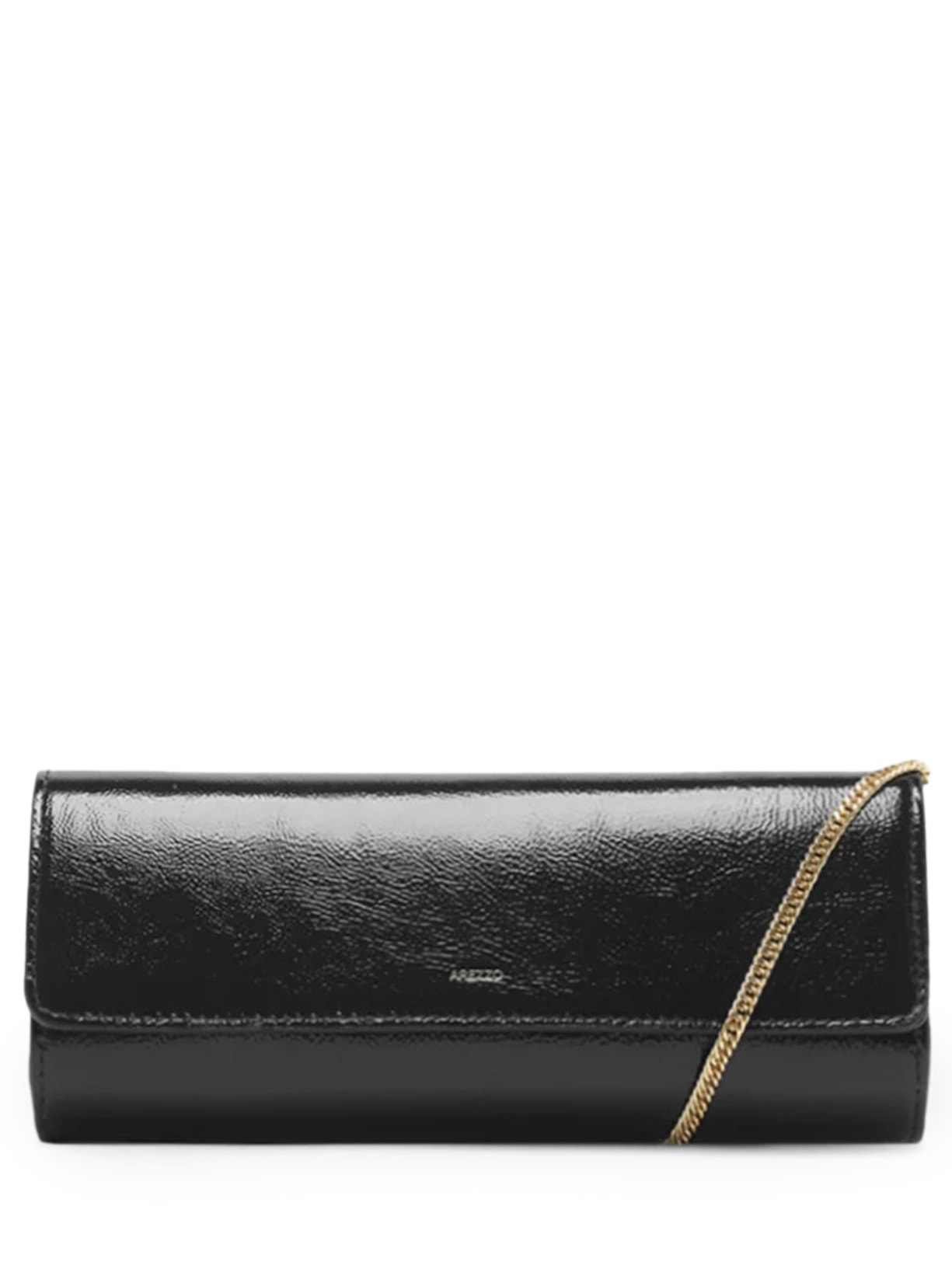 Bolsa Feminina Tiracolo Couro Pequena Alongada - Preto