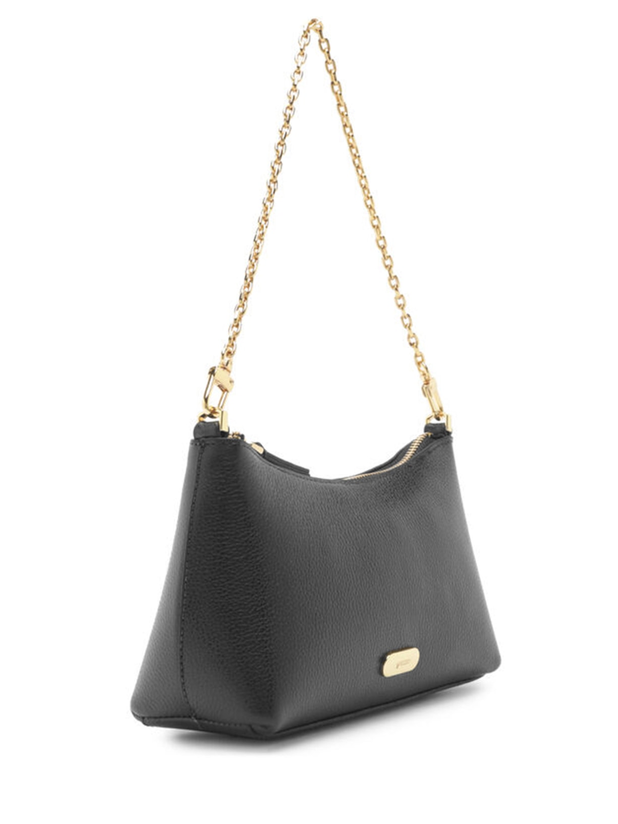 Bolsa Feminina Tiracolo Couro Pequena Corrente Preto Arezzo