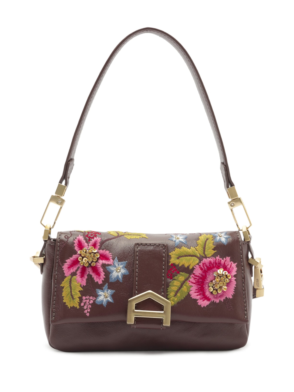 Bolsa Feminina Tiracolo Couro Pequena - Marrom