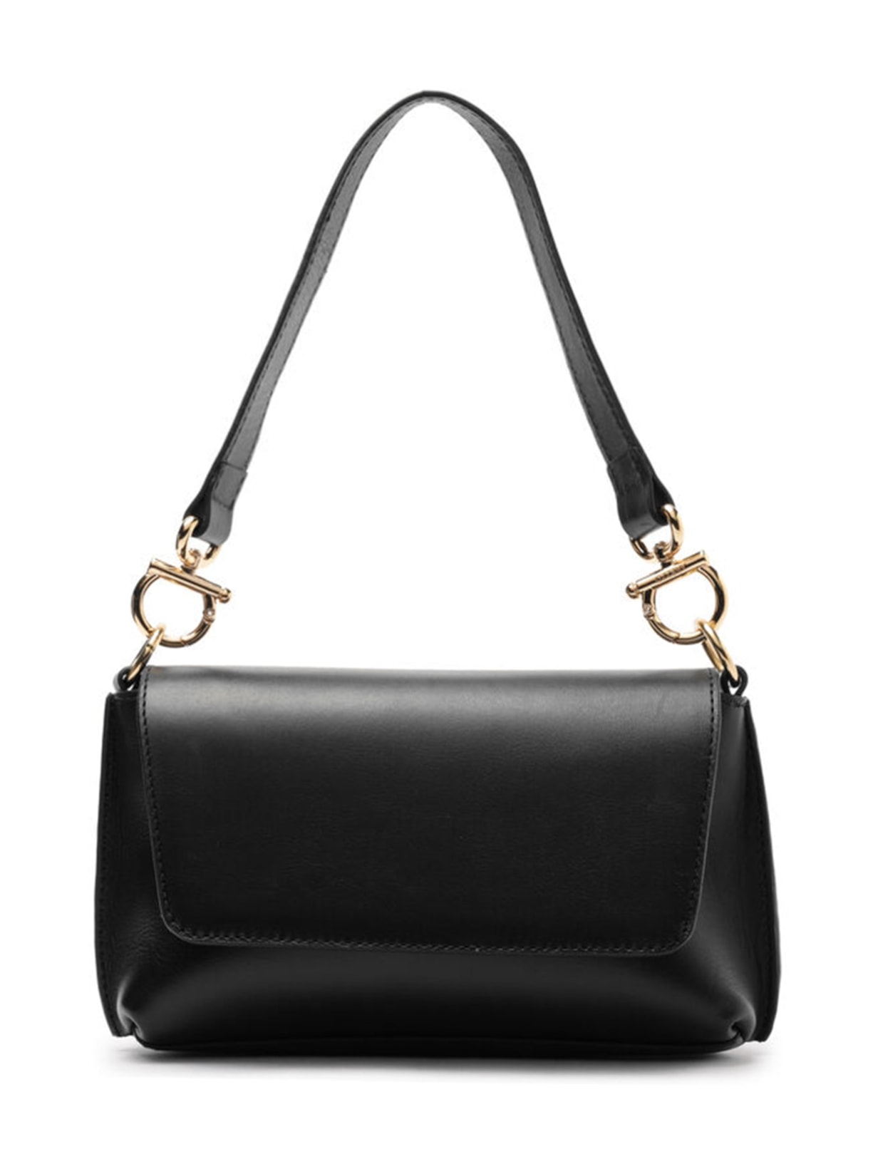 Bolsa Feminina Tiracolo Couro Pequena Selaria - Preto