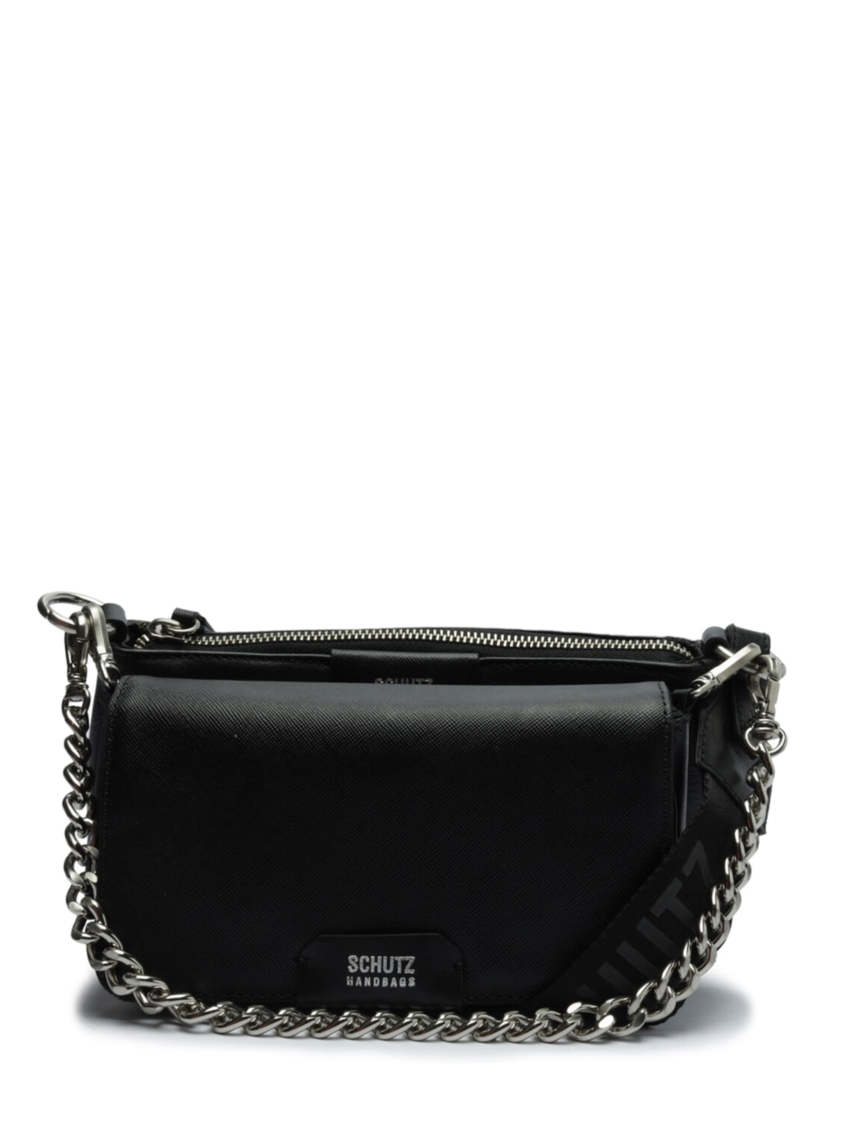Bolsa Feminina Tiracolo Couro - Preto