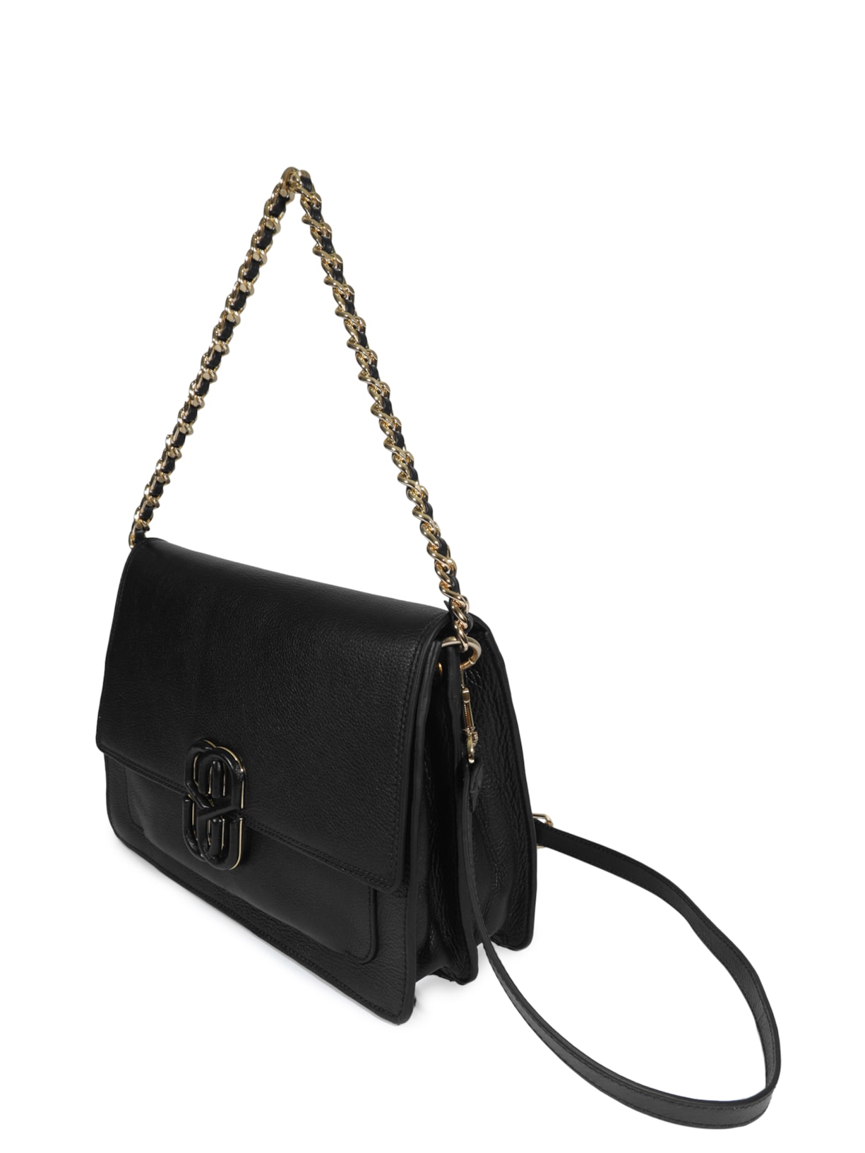 Bolsa Feminina Tiracolo Couro Preto Schutz