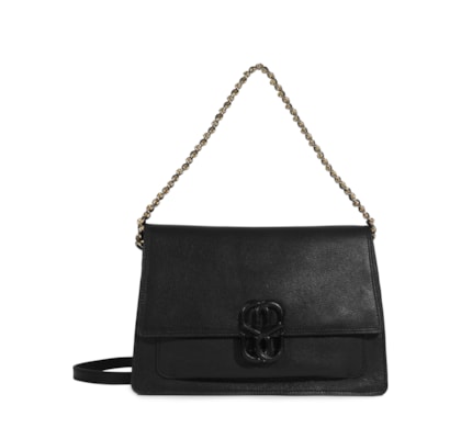 Bolsa Feminina Tiracolo Couro - Preto