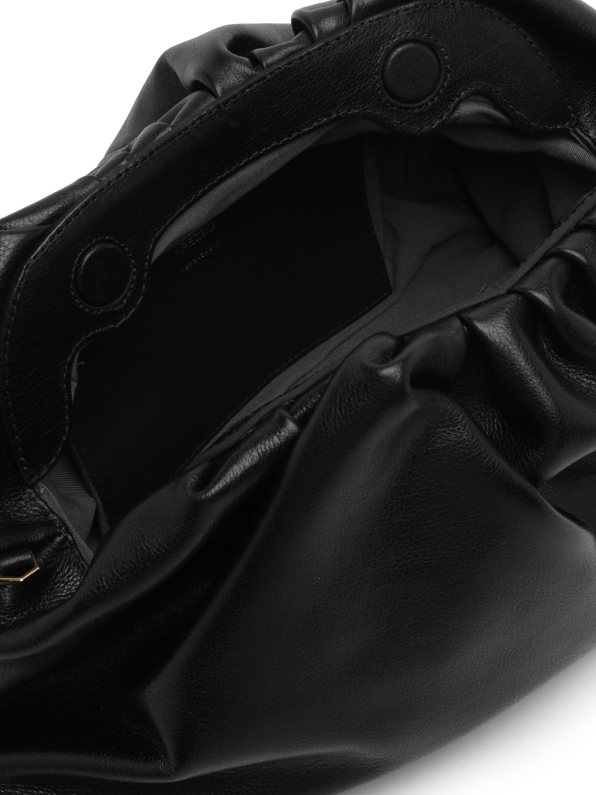 Bolsa Feminina Tiracolo Couro Smashed Média Preto Arezzo