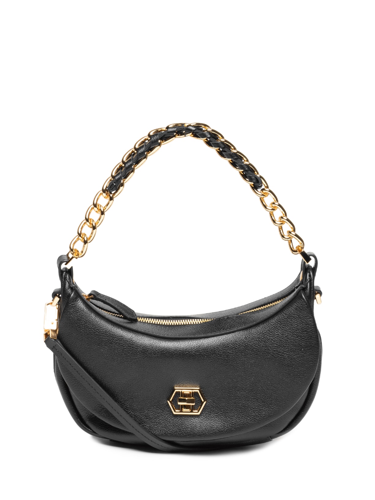 Bolsa Feminina Tiracolo Couro Stella Média - Preto