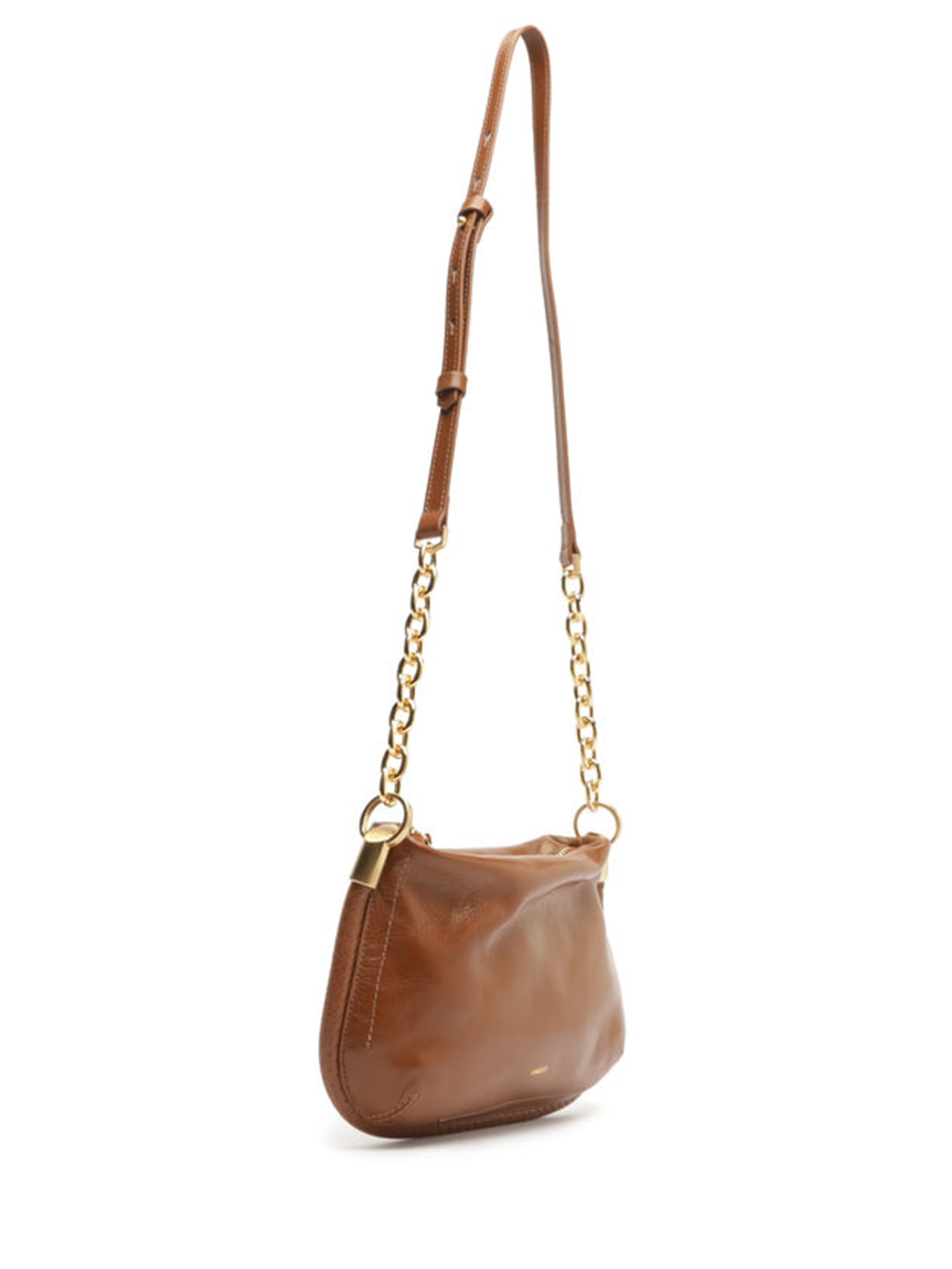 Bolsa Feminina Tiracolo Couro Worn Média Marrom Arezzo