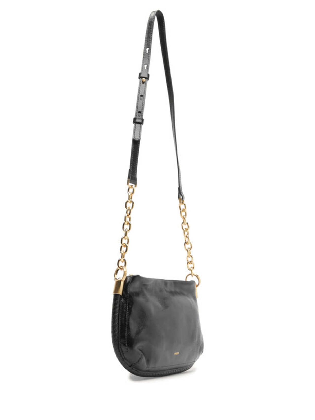 Bolsa Feminina Tiracolo Couro Worn Média Preto Arezzo
