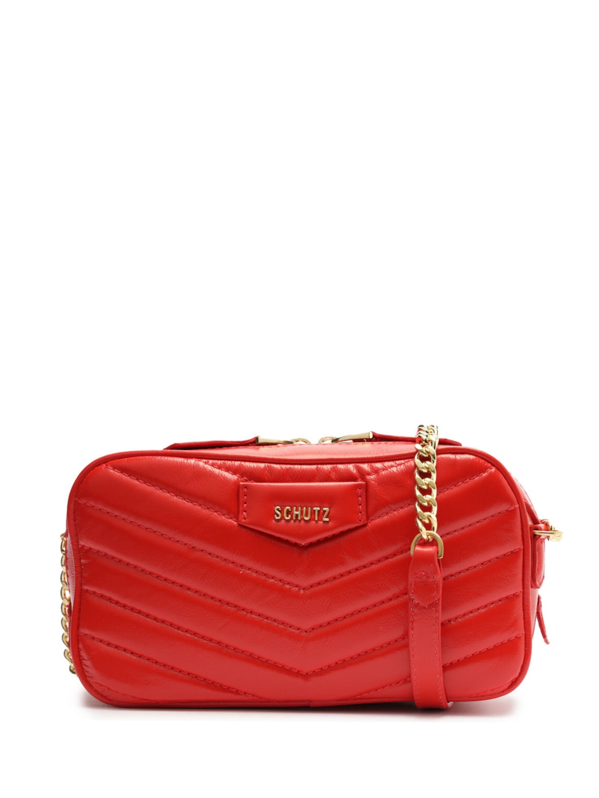 Bolsa Feminina Tiracolo Cowper Couro - Vermelho