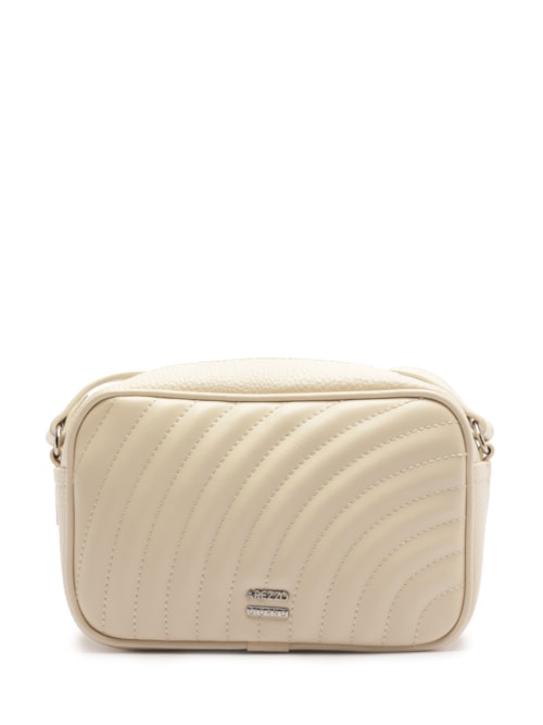 Bolsa Feminina Tiracolo Elisa Pequena Matelassê - Branco