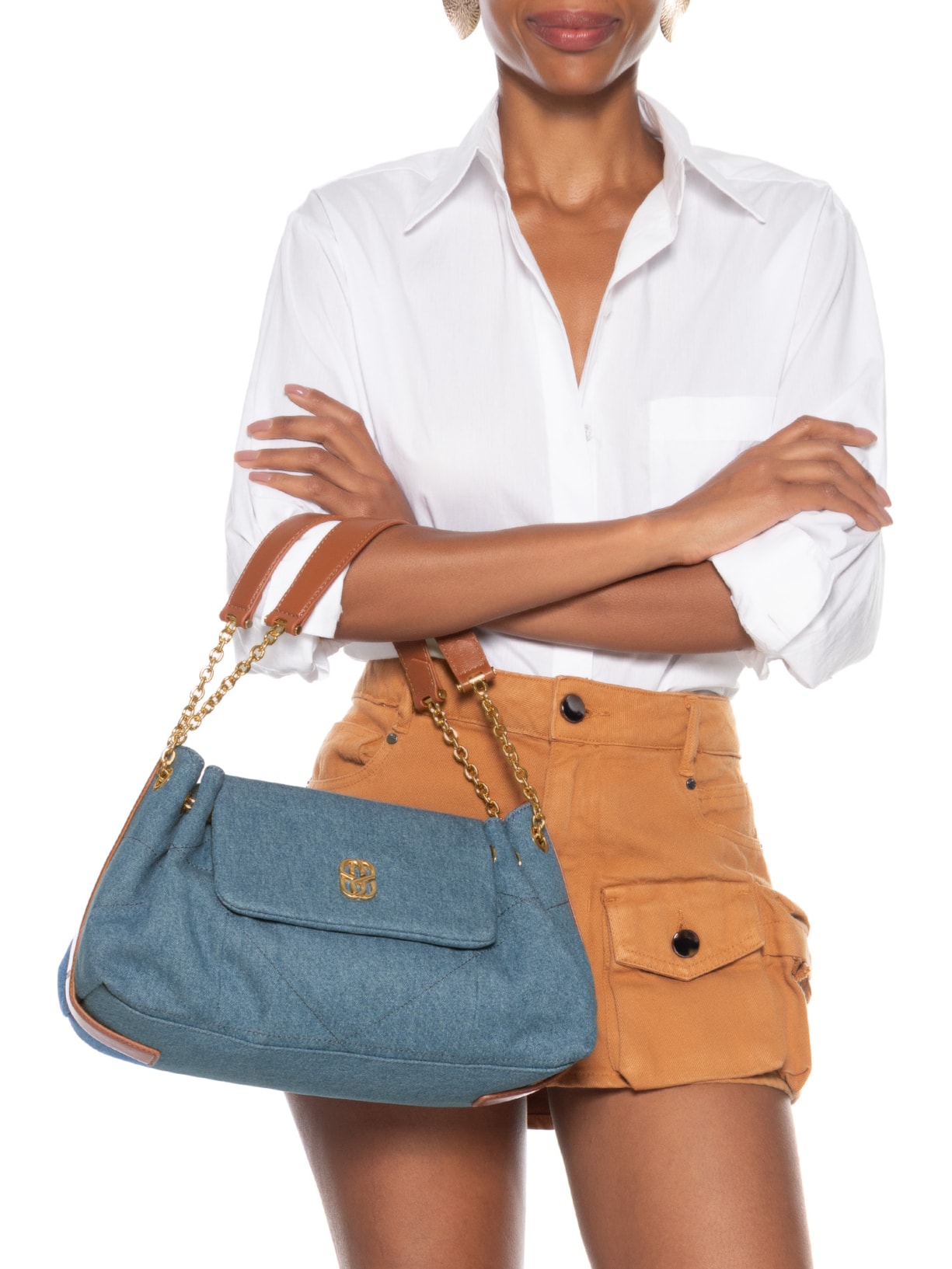 Bolsa Feminina Tiracolo Elodie Média Azul Schutz