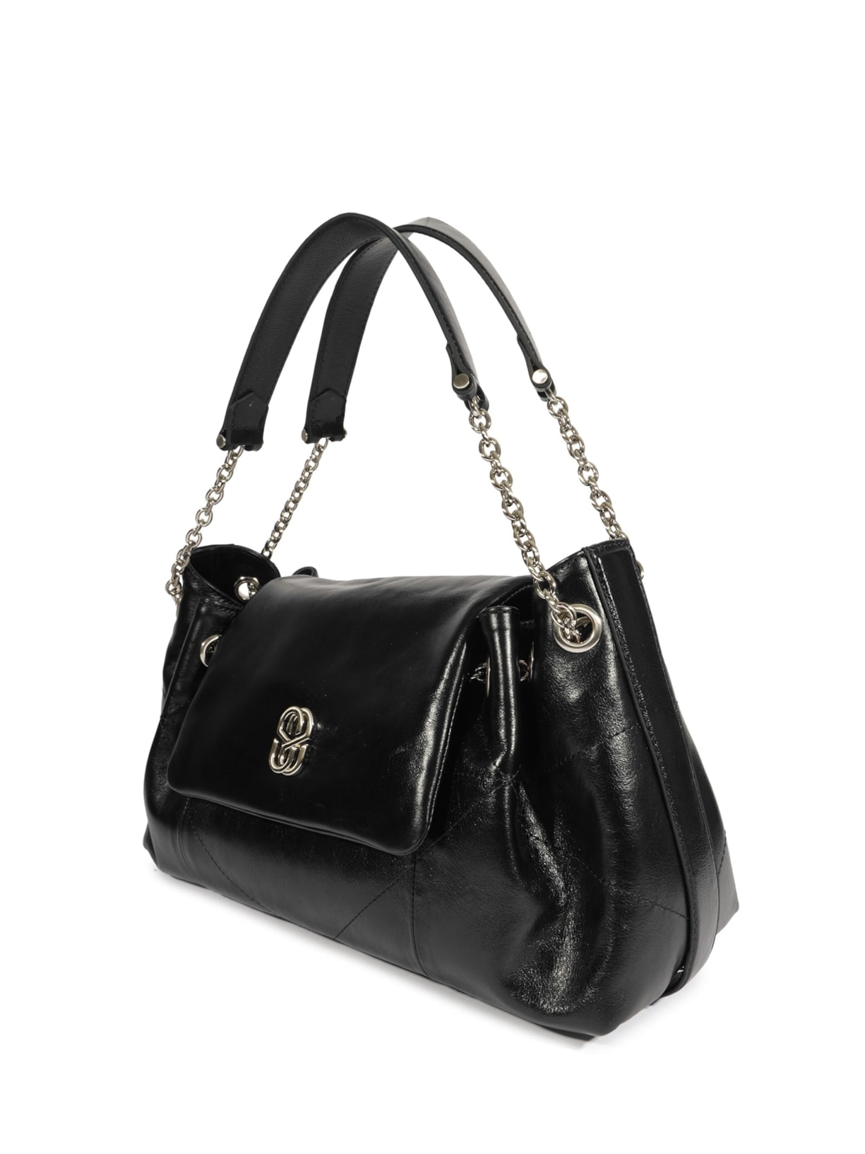 Bolsa Feminina Tiracolo Elodie Media Couro Preto Schutz