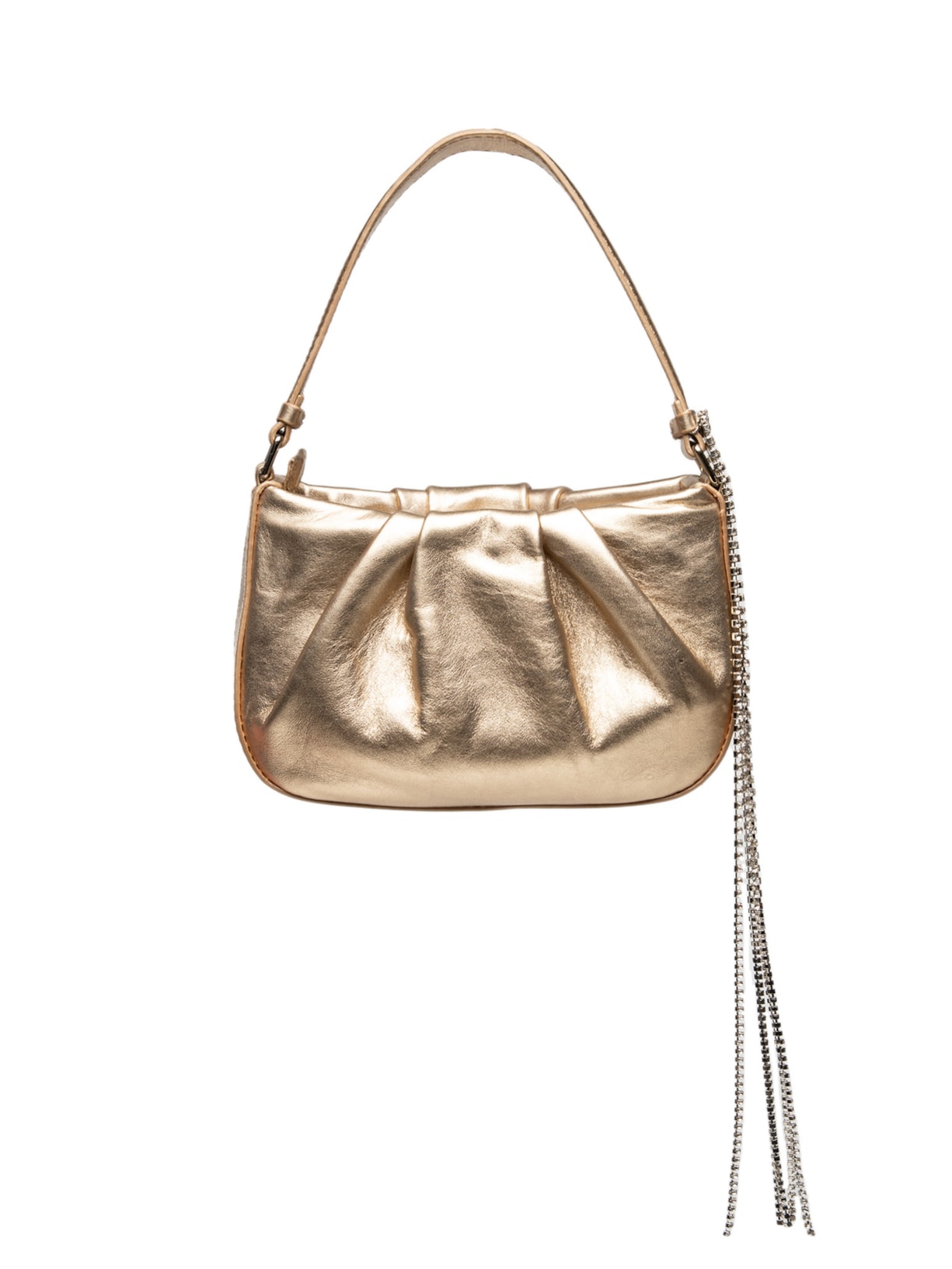 Bolsa Feminina Tiracolo Fiesta Pequena - Dourado