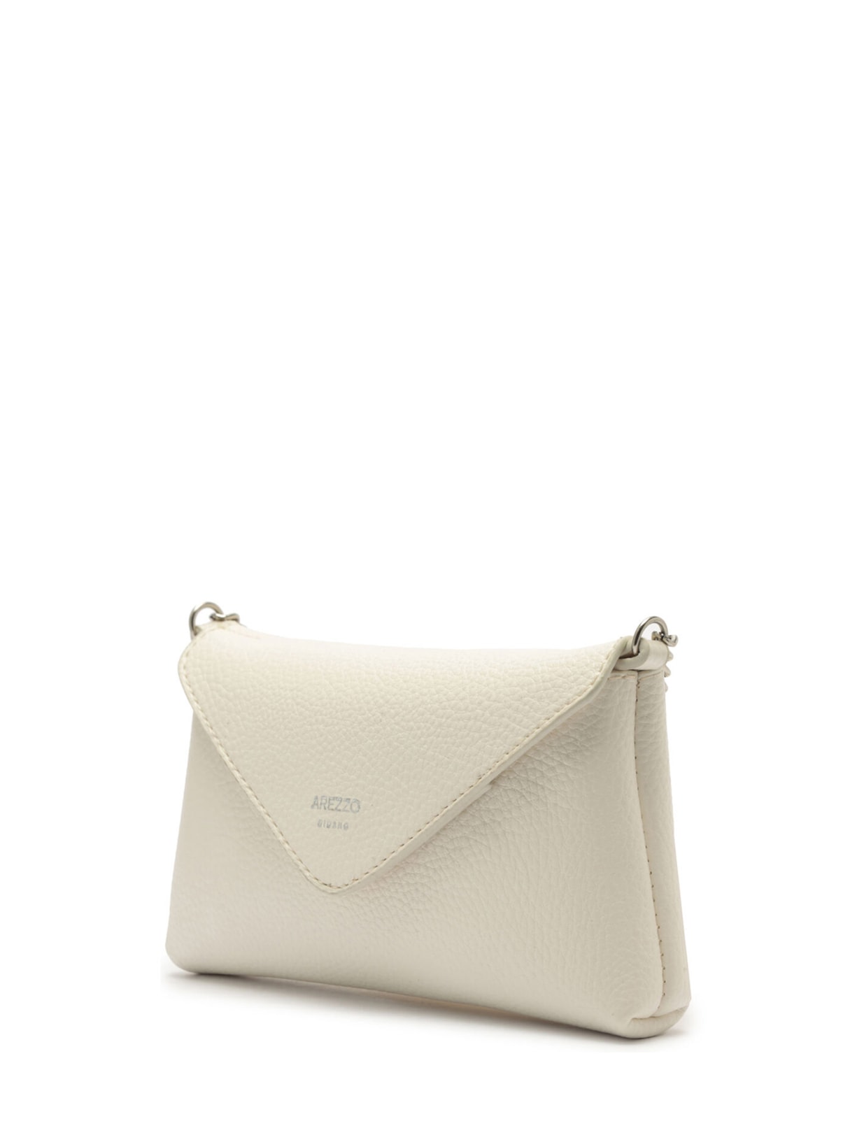 Bolsa Feminina Tiracolo Giorno Pequena Envelope Branco Arezzo