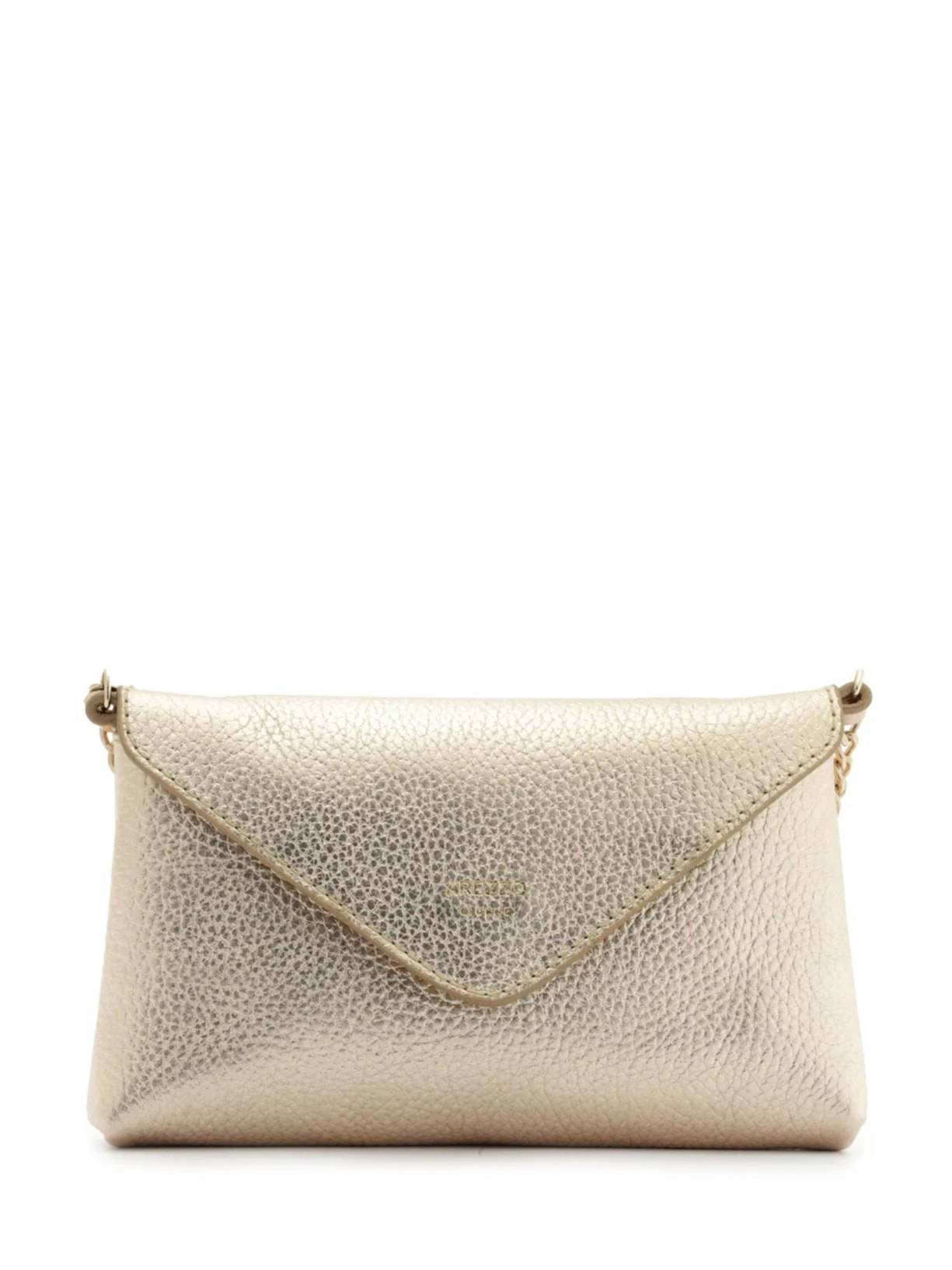 Bolsa Feminina Tiracolo Giorno Pequena Envelope Dourado Arezzo