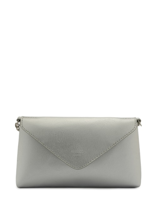 Bolsa Feminina Tiracolo Giorno Pequena Envelope - Prateado