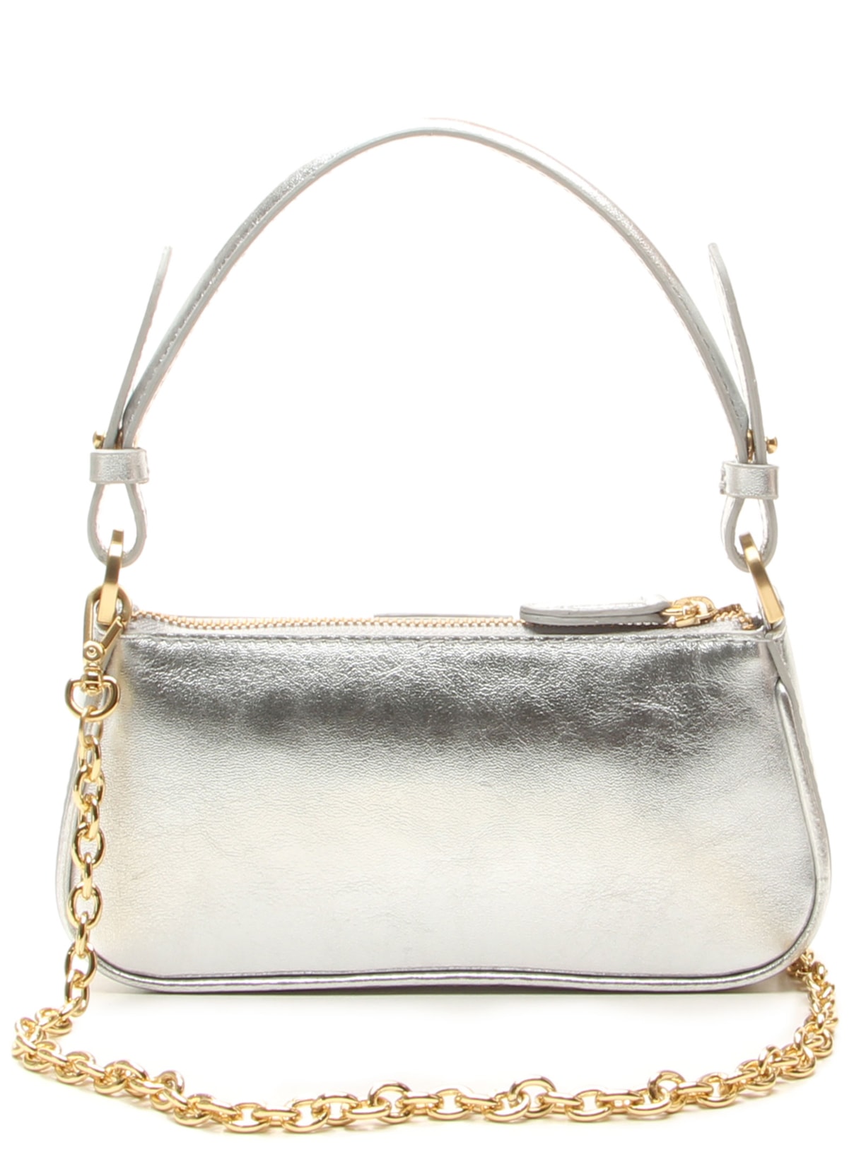 Bolsa Feminina Tiracolo Giulia Mini Pequena Prateado Vicenza