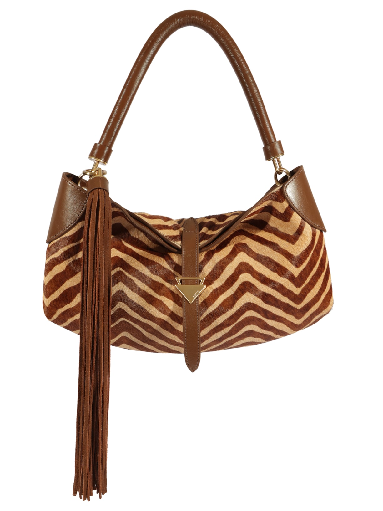 Bolsa Feminina Tiracolo Jo Wild Grande Couro - Animal Print