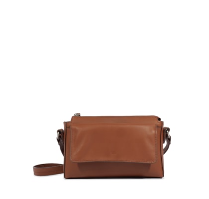 Bolsa Feminina Tiracolo Liah Couro - Marrom