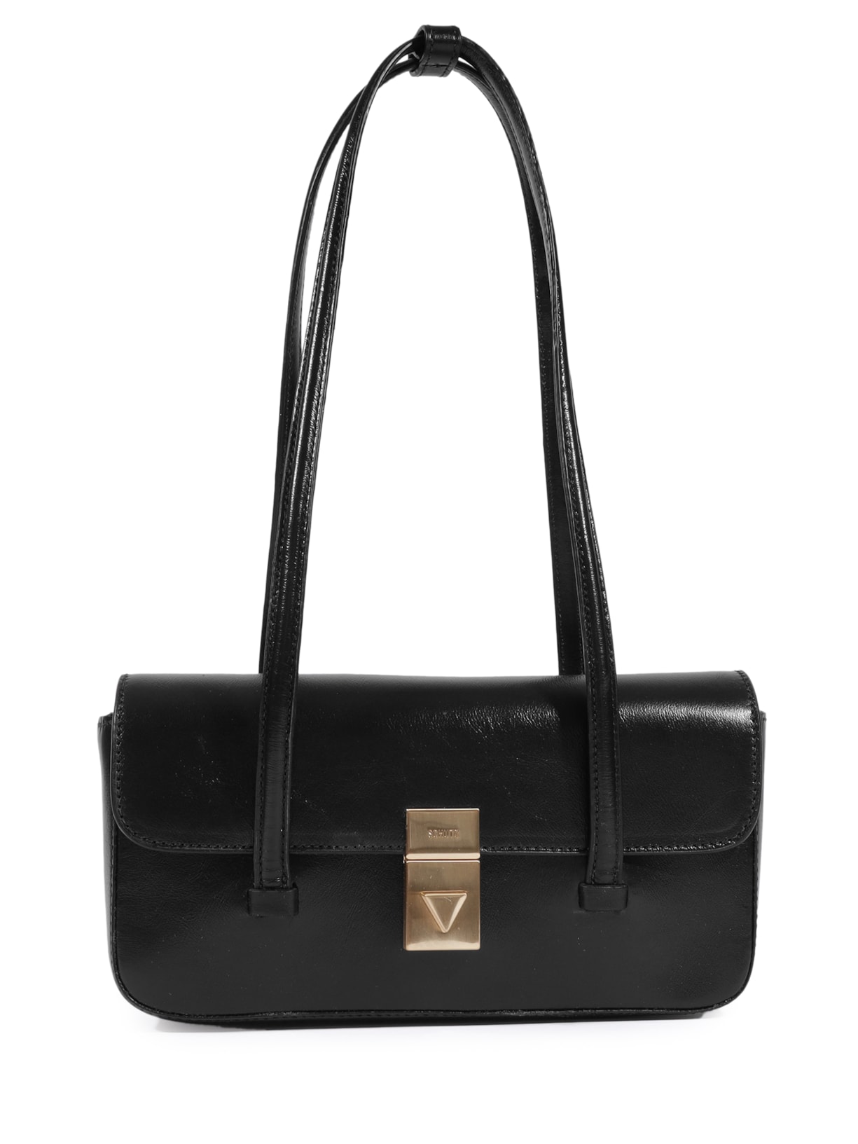 Bolsa Feminina Tiracolo Liz Pequena Couro Preto Schutz