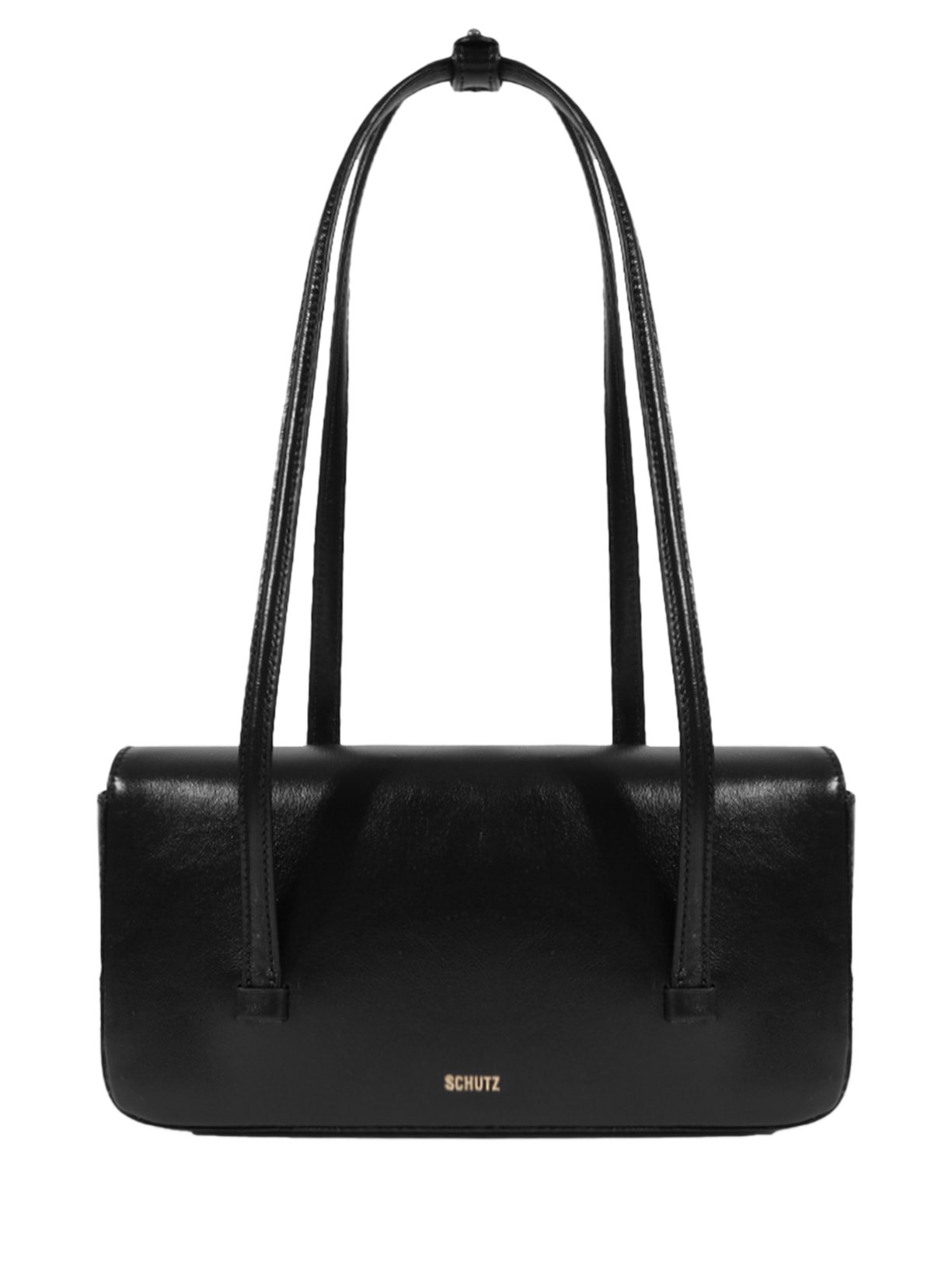 Bolsa Feminina Tiracolo Liz Pequena Couro Preto Schutz