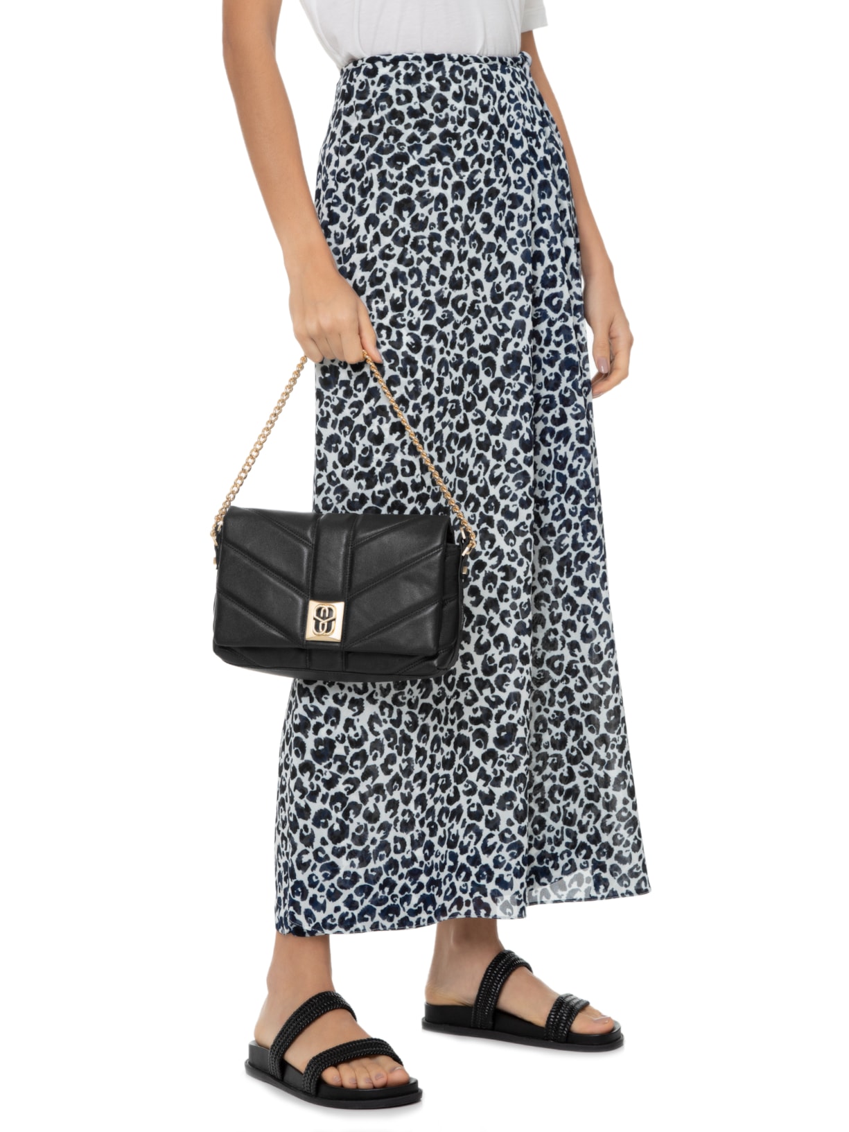 Bolsa Feminina Tiracolo Lorie Couro Preto Schutz