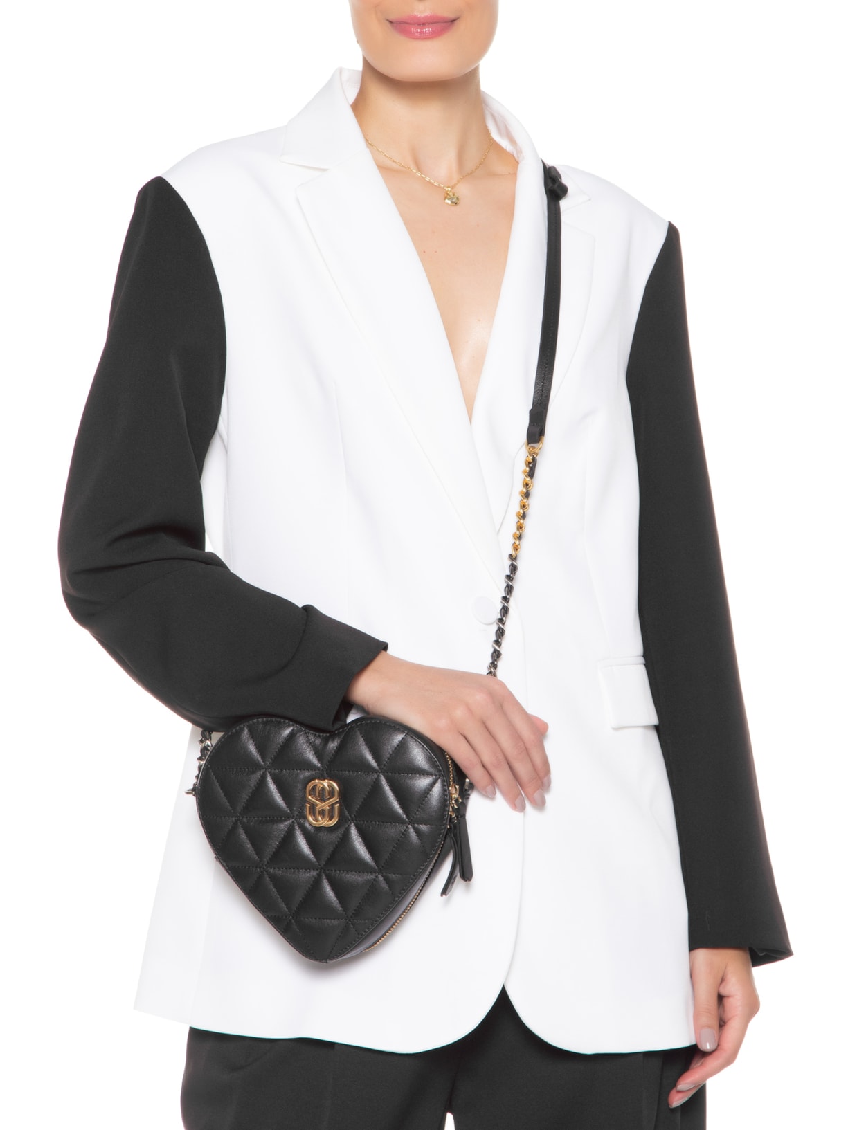 Bolsa Feminina Tiracolo Love Preto Schutz