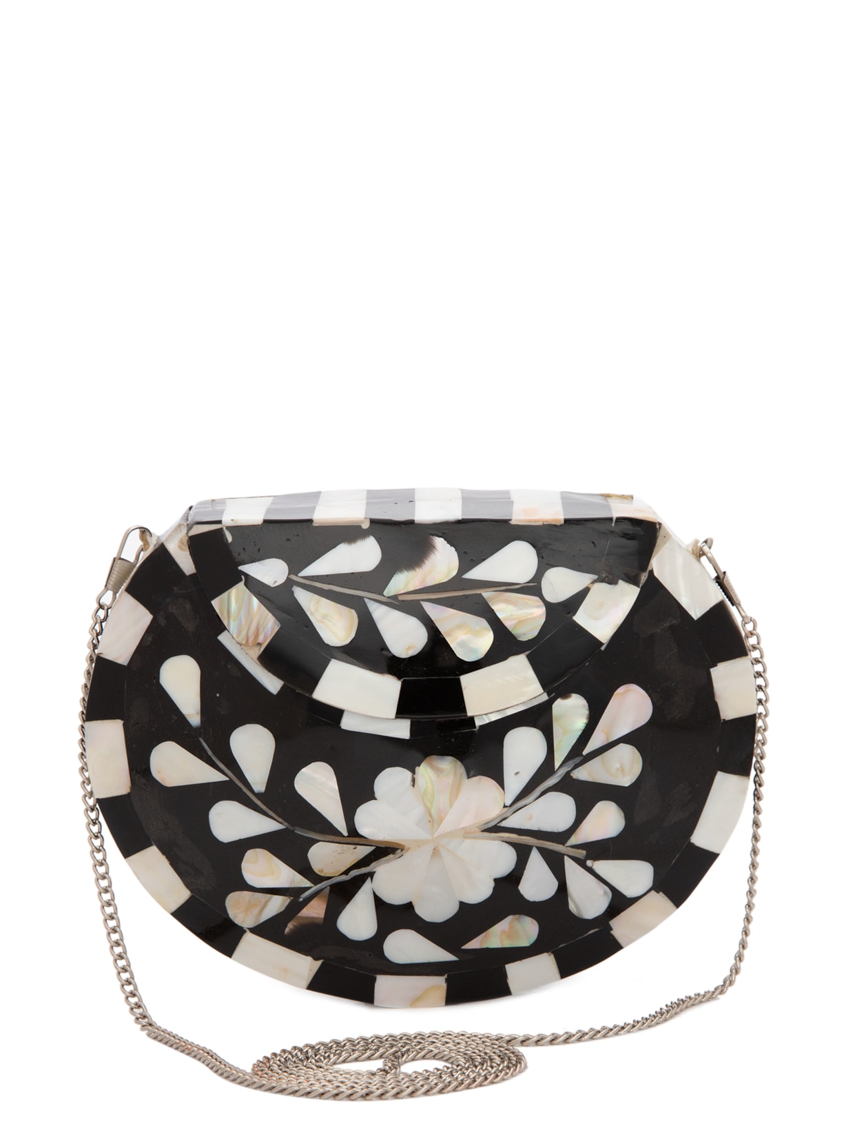 Bolsa Feminina Tiracolo Madre Pérola - Preto