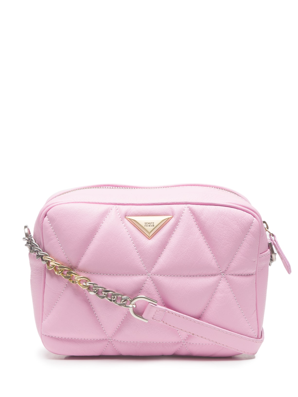 Bolsa Feminina Tiracolo Maxi Camera 944 Soft Couro - Rosa