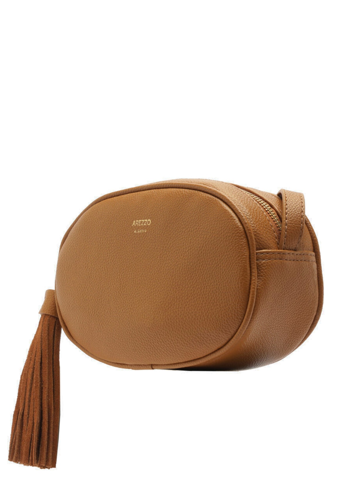 Bolsa Feminina Tiracolo Média Arredondada Barbicacho Marrom Arezzo