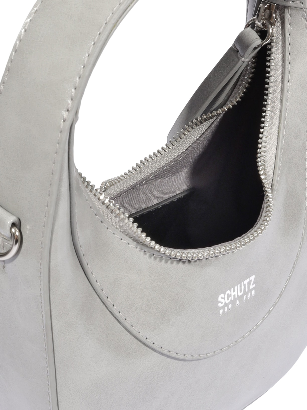 Bolsa Feminina Tiracolo Média Cinza Schutz