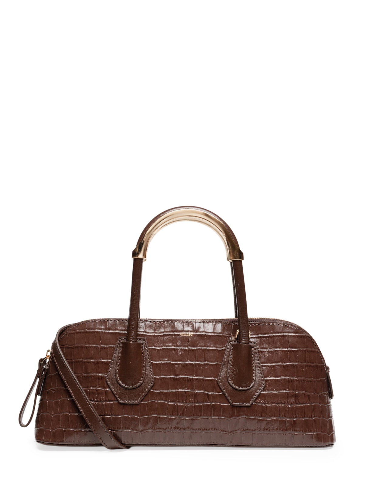 Bolsa Feminina Tiracolo Média Couro Marrom Arezzo