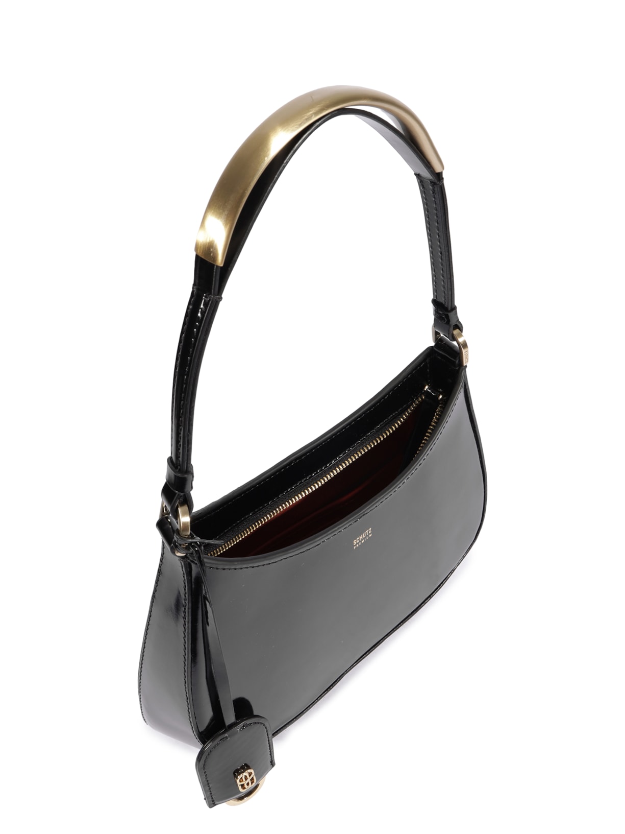 Bolsa Feminina Tiracolo Média Couro Preto Schutz