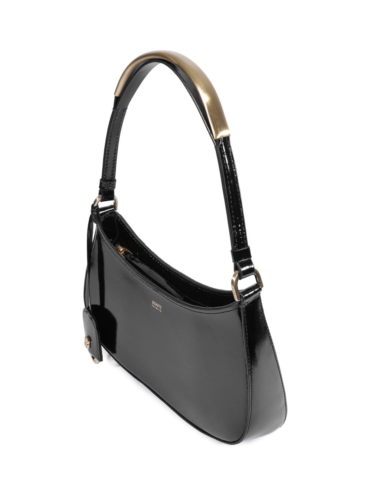 Bolsa Feminina Tiracolo Média Couro Preto Schutz