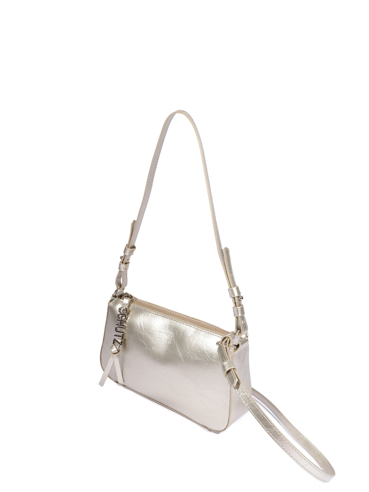 Bolsa Feminina Tiracolo Média Dourado Schutz