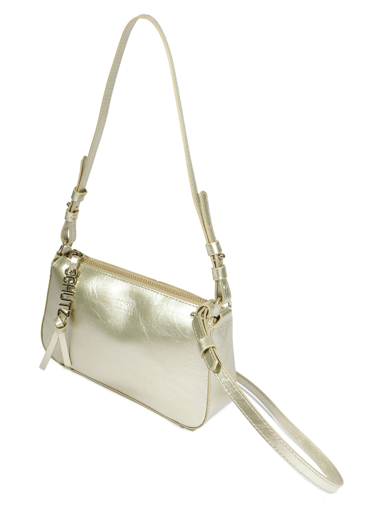 Bolsa Feminina Tiracolo Média Dourado Schutz