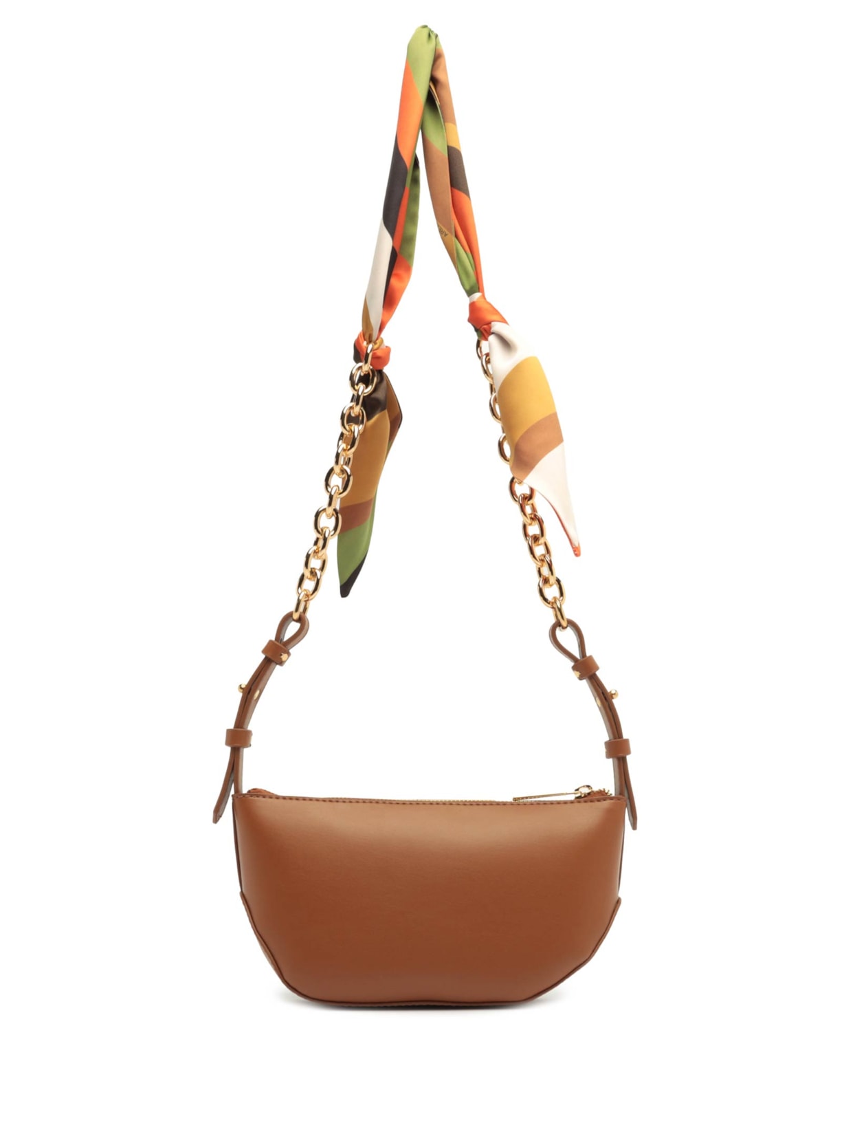 Bolsa Feminina Tiracolo Média Lenço Marrom Arezzo